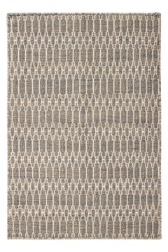 Rug & Kilim’s Contemporary Flatweave Rug with Geometric Lattice Design