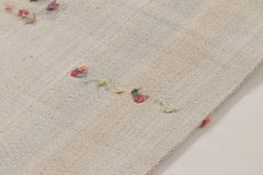Rug & Kilim’s Contemporary Flatweave Runner with Beige and Ivory Tonal Stripes