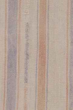 Rug & Kilim’s Contemporary Flatweave Runner with Subtle Linear Stripes