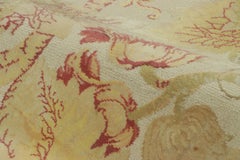 Rug & Kilim’s Contemporary Floral Relief Rug in Cream and Gold Tones