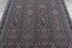 Rug & Kilim’s Contemporary Floral Rug with Dense Paisley Florals in Jewel Tones
