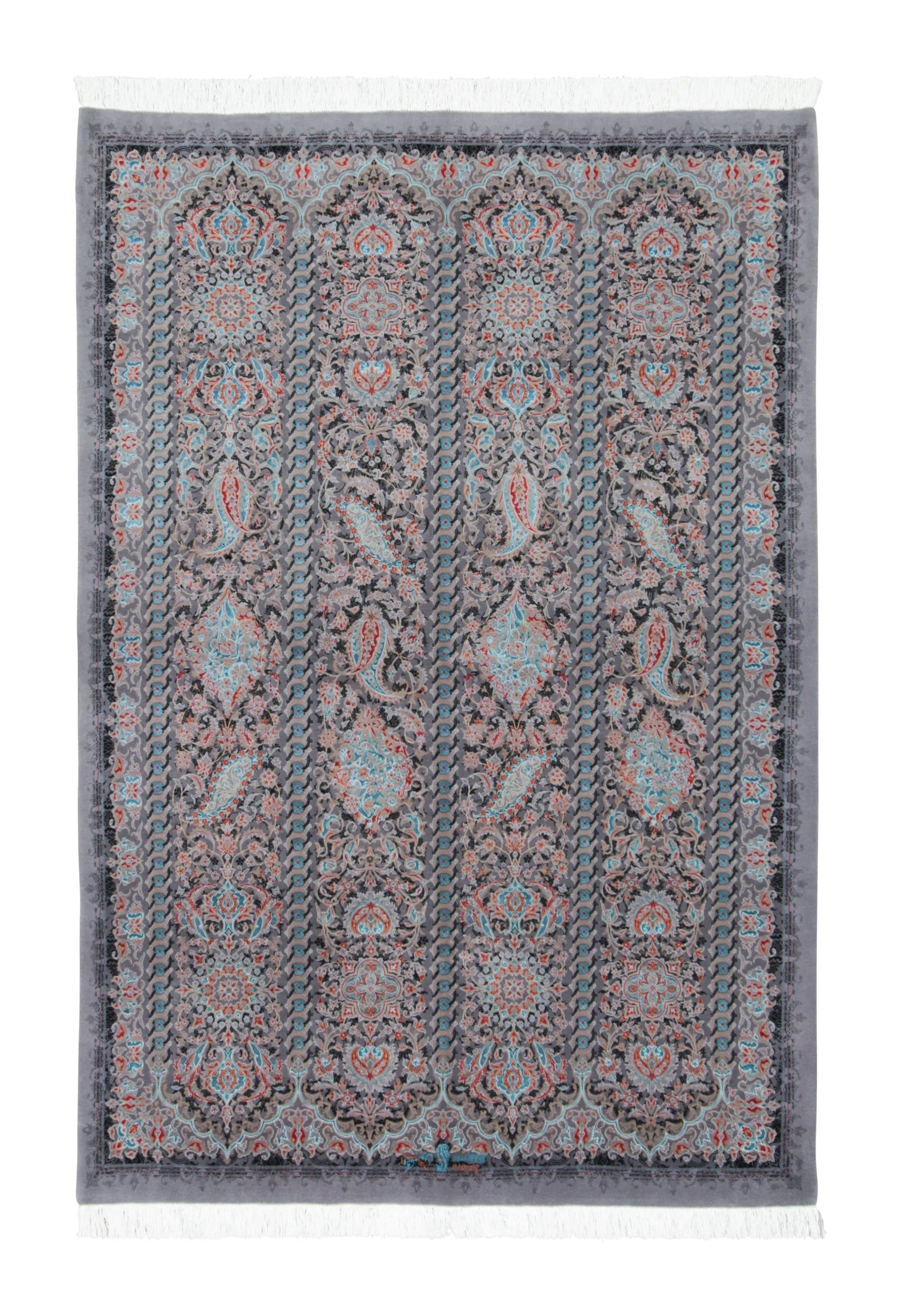 Rug & Kilim’s Contemporary Floral Rug with Dense Paisley Florals in Jewel Tones