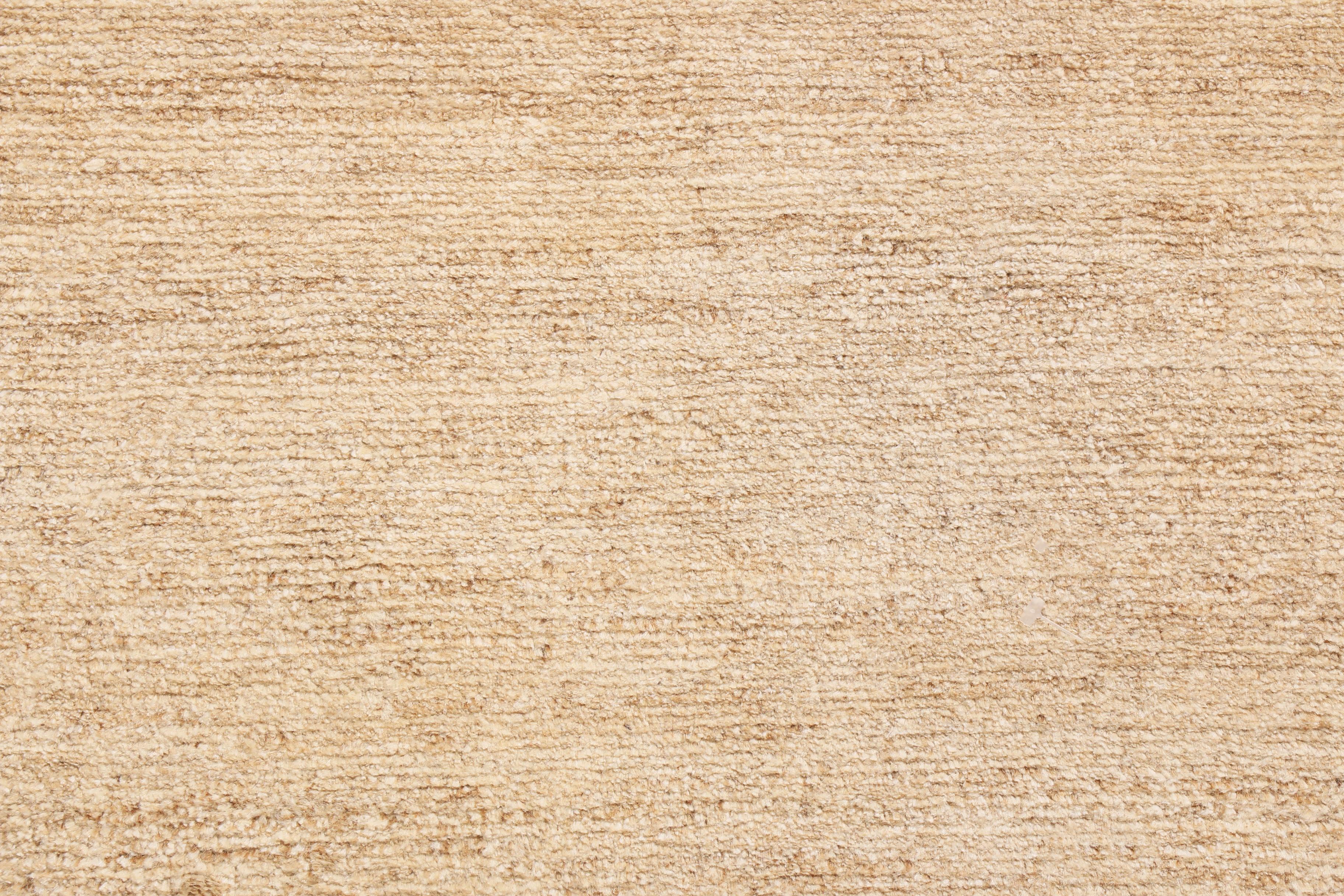 Rug & Kilim Hemp Runner contemporaneo geometrico blu e beige In condizioni Nuovo in vendita a Long Island City, NY