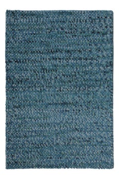 Rug & Kilim’s Contemporary Gift-Sized Rug in Ocean Blue Hues