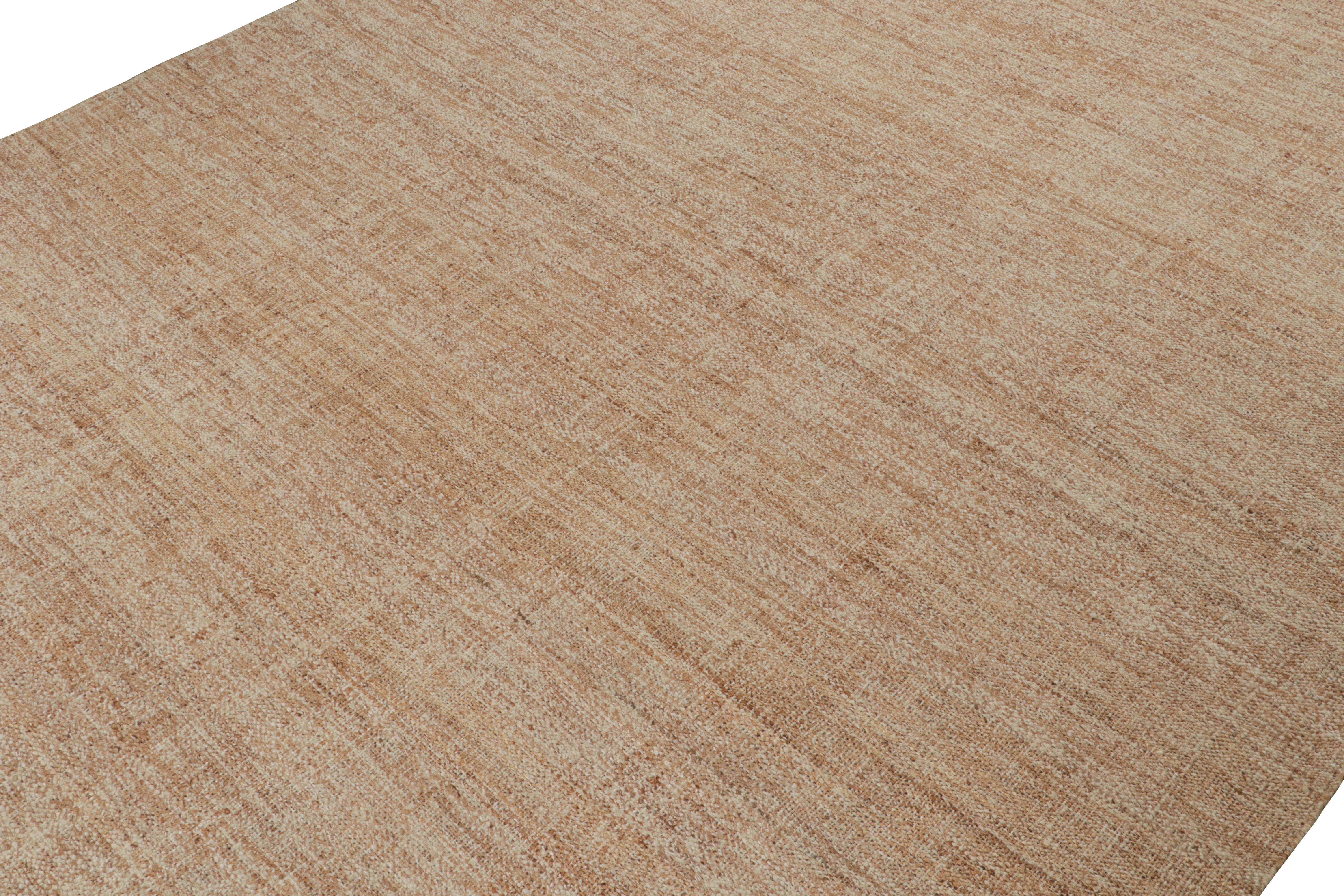 This contemporary 14x20 flatweave belongs to Rug & Kilim’s brand new collection—handwoven in all-natural jute.

On the Design: 

This oversized Kilim enjoys a tasteful boucle-like texture and sense of movement for a smart take on plain rugs. A keen