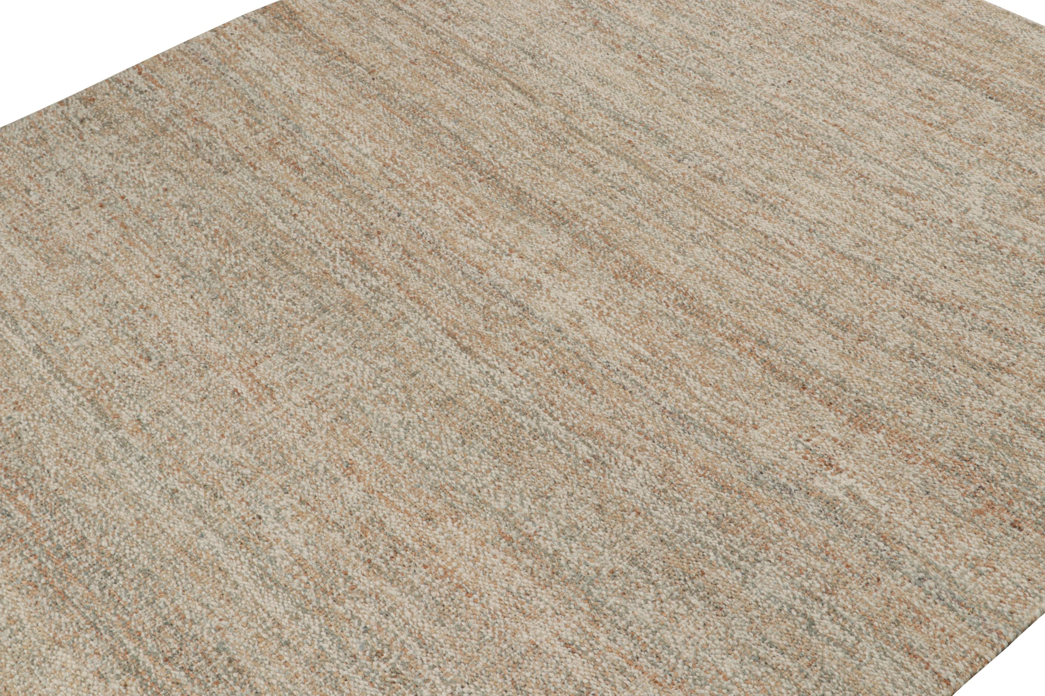 Questo contemporaneo intreccio piatto 9x12 appartiene alla nuova collezione Rug & Kilim, tessuta a mano in juta naturale.

Sul design: 

Questo Kilim oversize ha una struttura a bouclè e un senso di movimento che lo rendono un'elegante rivisitazione