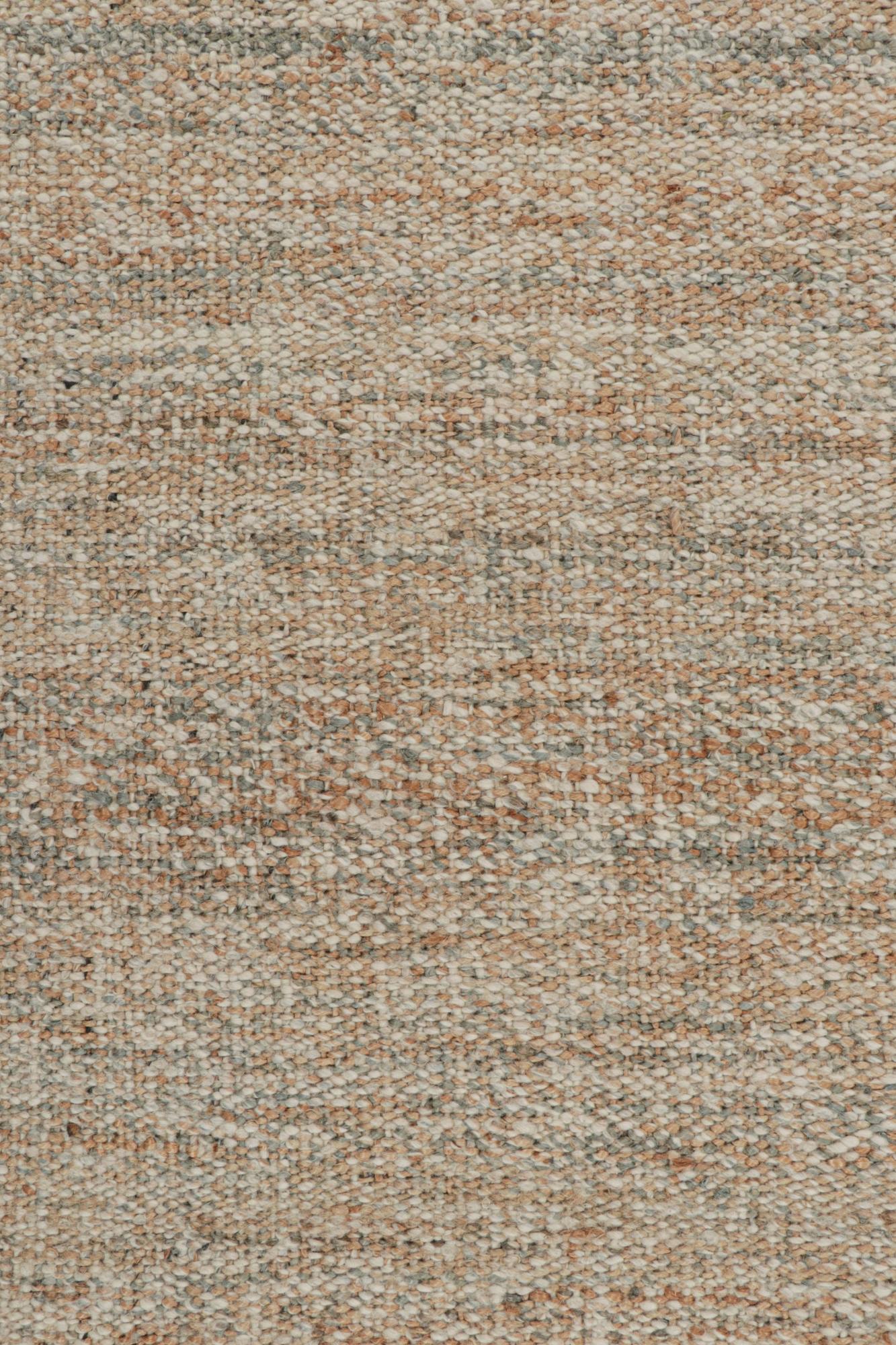 Modern Rug & Kilim’s Contemporary Jute Kilim in Beige-Brown For Sale