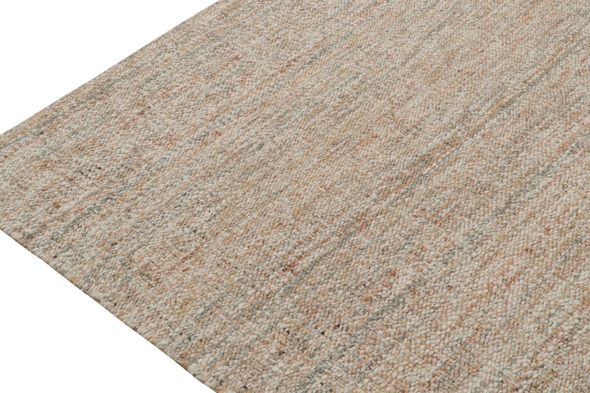 Rug & Kilim's Zeitgenössischer Jute-Kilim in Beige-Braun im Zustand „Neu“ im Angebot in Long Island City, NY