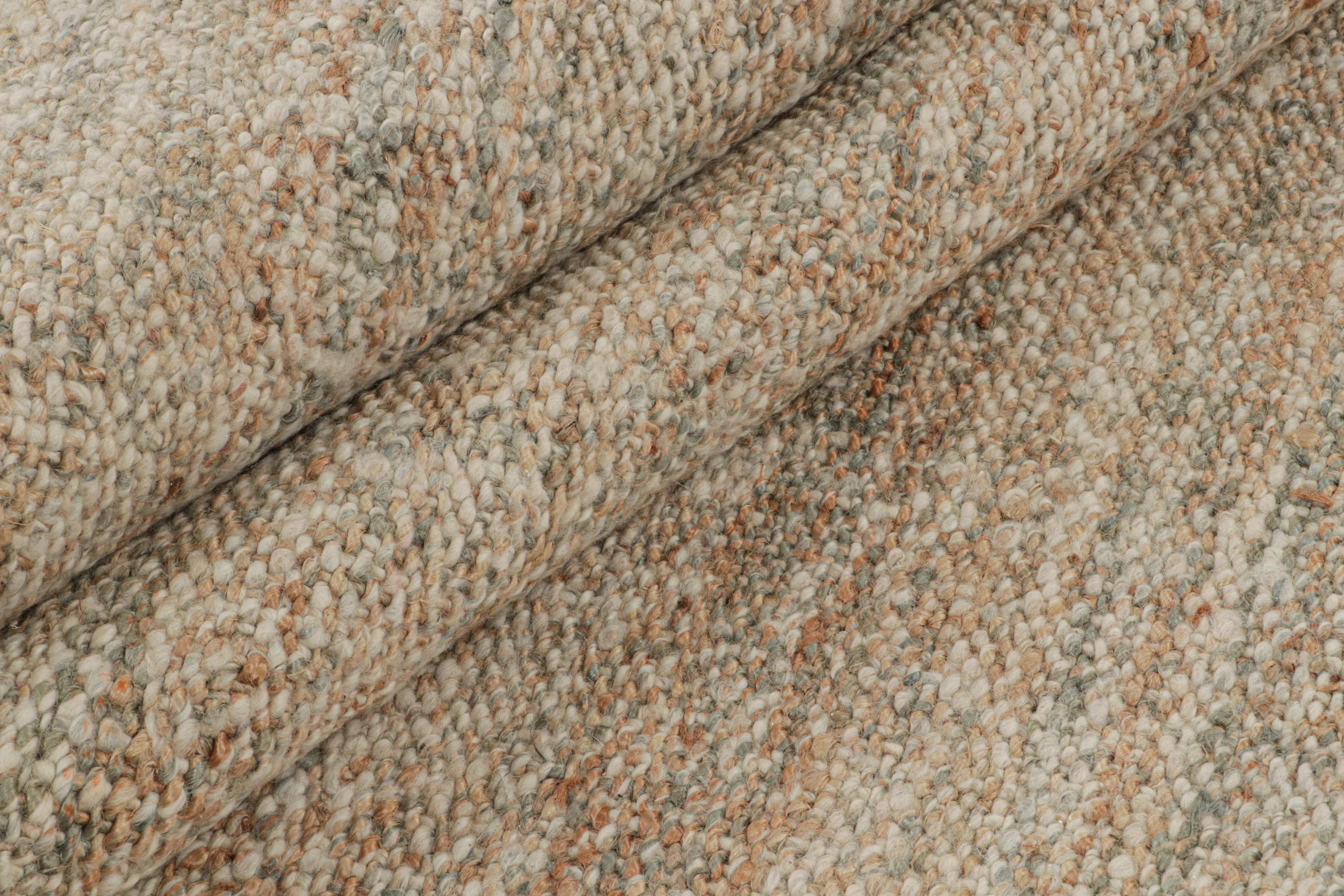 XXI secolo e contemporaneo Rug & Kilim è un kilim contemporaneo in iuta di colore beige-marrone. in vendita