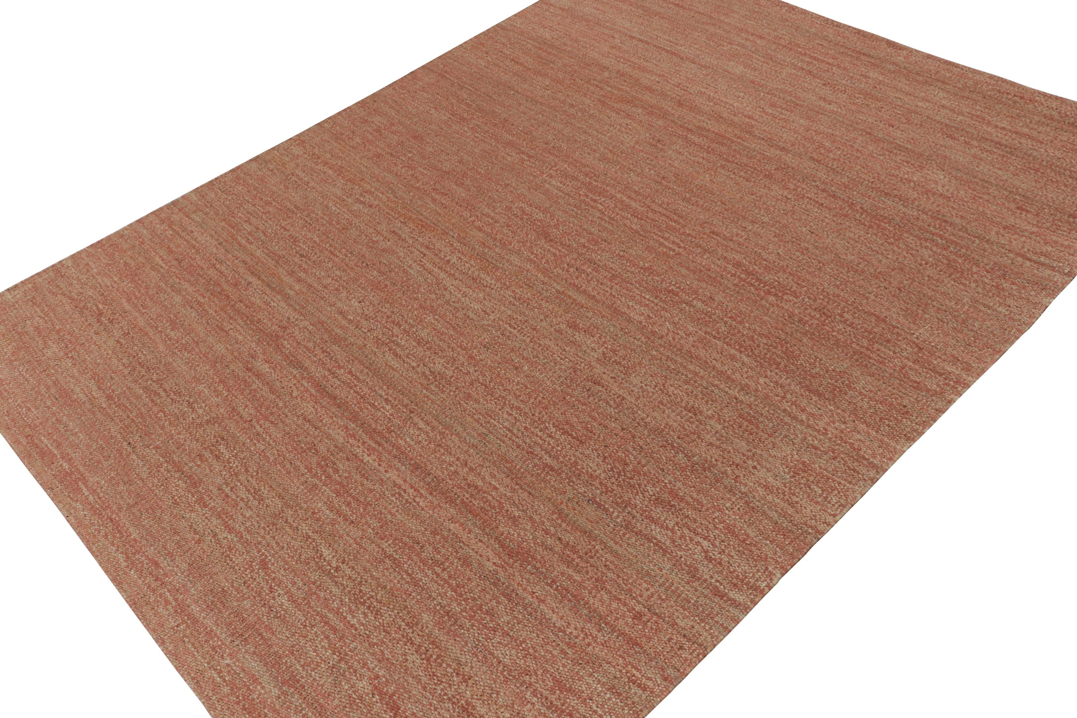 Annodato a mano Rug & Kilim è un kilim contemporaneo in iuta nei toni del grigio. in vendita