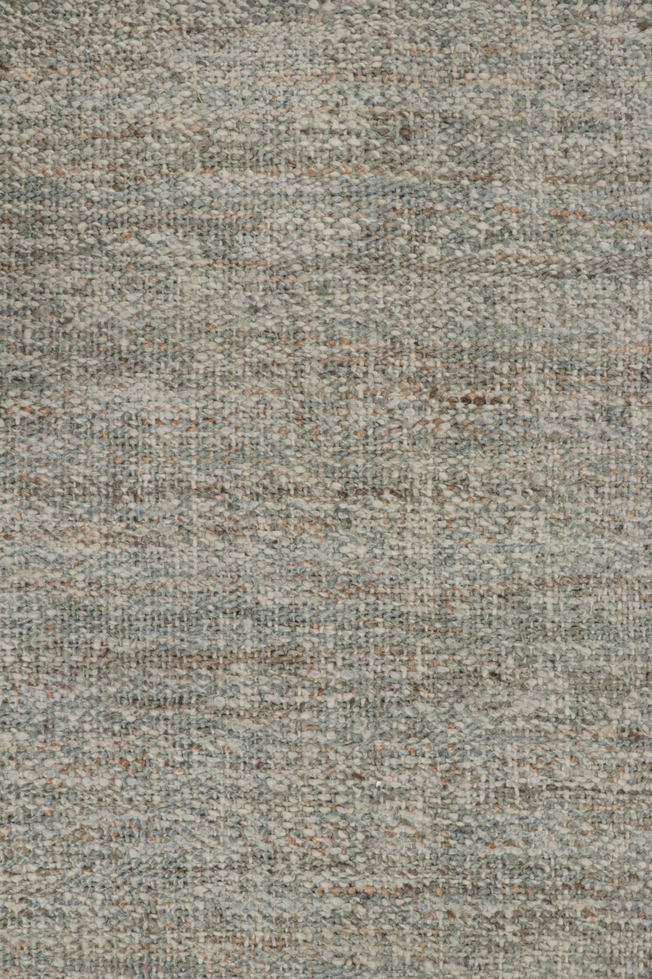 Rug & Kilim’s Contemporary Jute Kilim in Tones of Gray In New Condition For Sale In Long Island City, NY