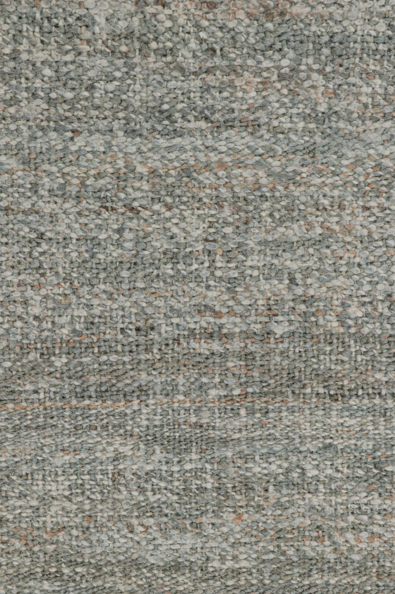 Rug & Kilim’s Contemporary Jute Kilim in Tones of Gray In New Condition For Sale In Long Island City, NY