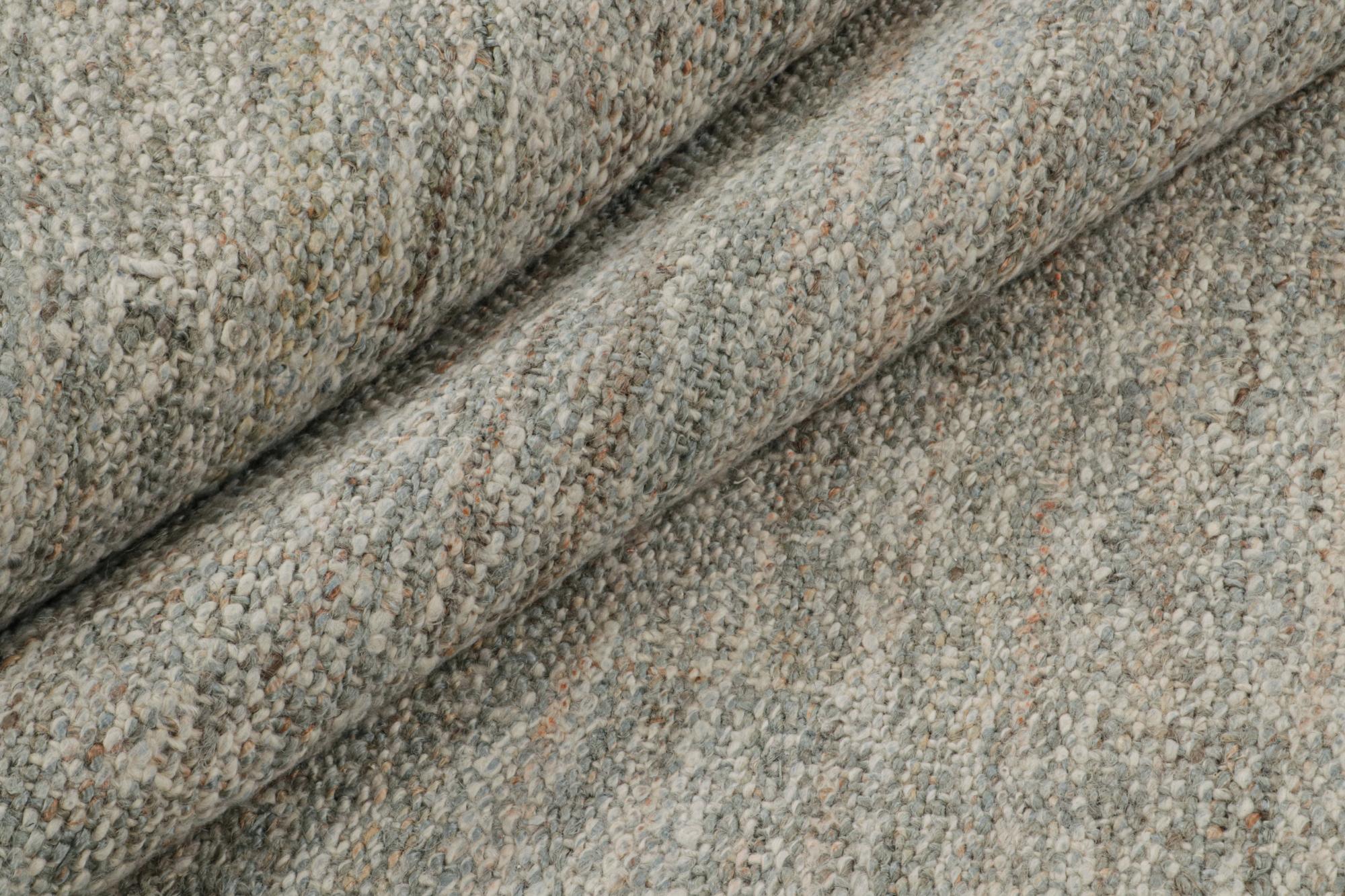 XXI secolo e contemporaneo Rug & Kilim è un kilim contemporaneo in iuta nei toni del grigio. in vendita