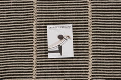 Rug & Kilim’s Contemporary Kilim, Beige with Black Textural Stripes