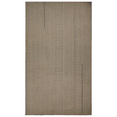 Rug & Kilim’s Contemporary Kilim in Beige and Brown Accents