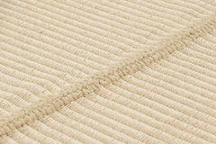 Rug & Kilim’s Contemporary Kilim in Beige and Cream White Textural Stripes