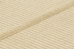 Rug & Kilim’s Contemporary Kilim in Beige and Cream White Textural Stripes