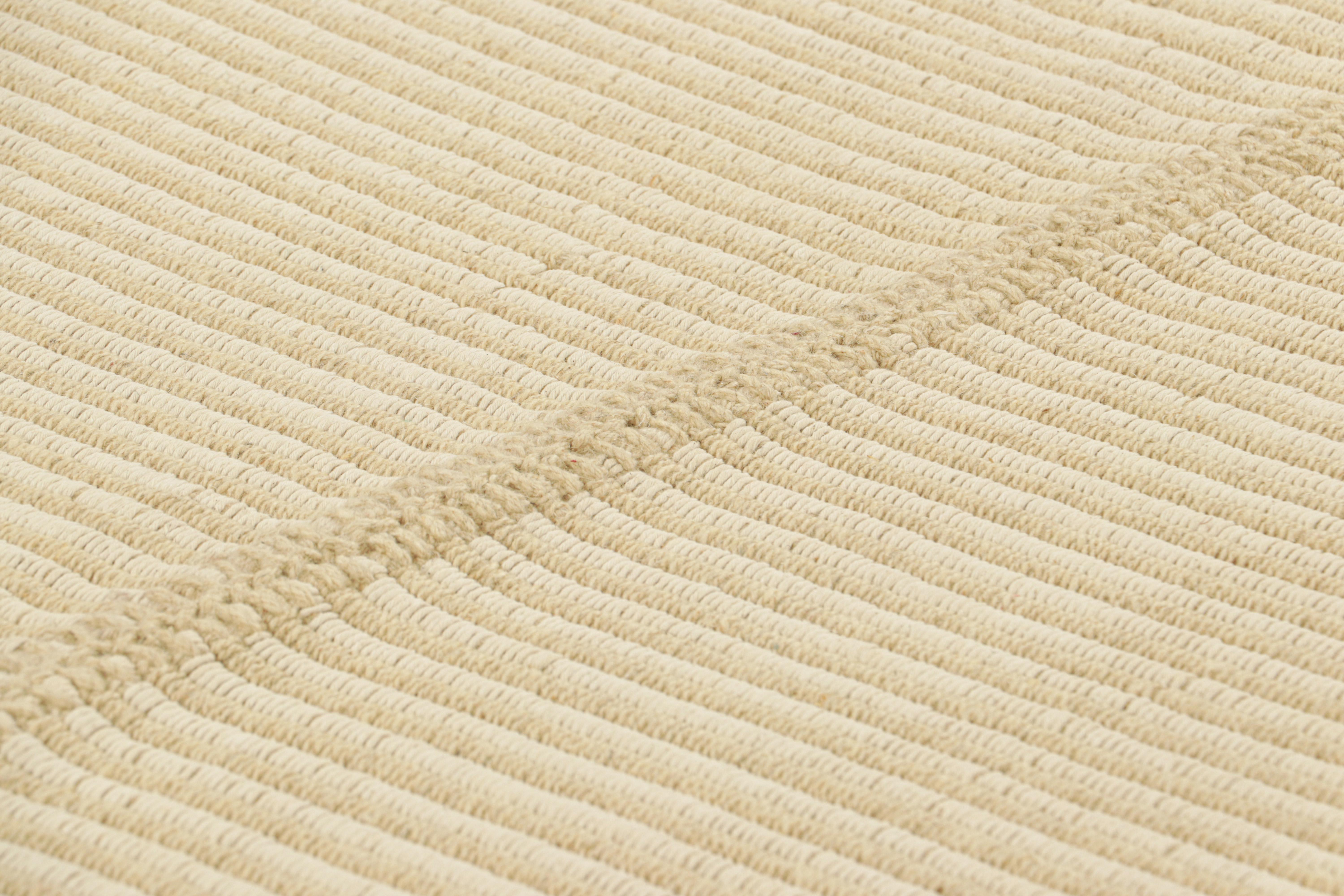 Tejido a mano en lana, este kilim de 3x4 pertenece a una nueva y emocionante colección de tejido plano a medida de Rug & Kilim.

Sobre el diseño:

