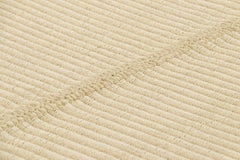 Rug & Kilim’s Contemporary Kilim in Beige and Ivory White Textural Stripes
