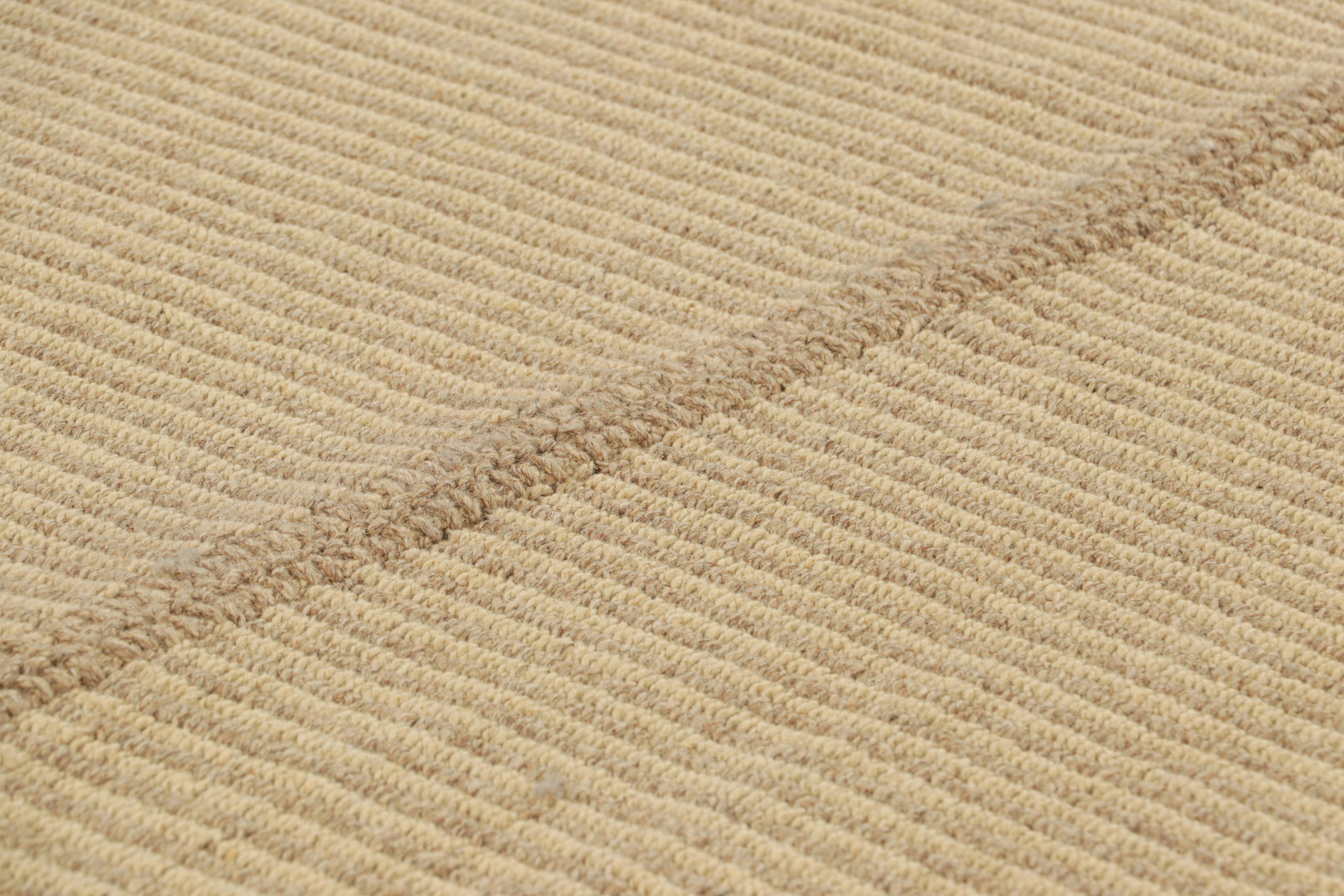 Handwoven in wool, this 3x4 Kilim is from an exciting new custom-capable flatweave collection by Rug & Kilim.

On the Design:

“Rez Kilim” represents a contemporary homage to Turkish and Persian panel-weaving styles in a textural approach to