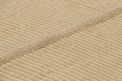 Rug & Kilim’s Contemporary Kilim in Beige-Brown Textural Stripes