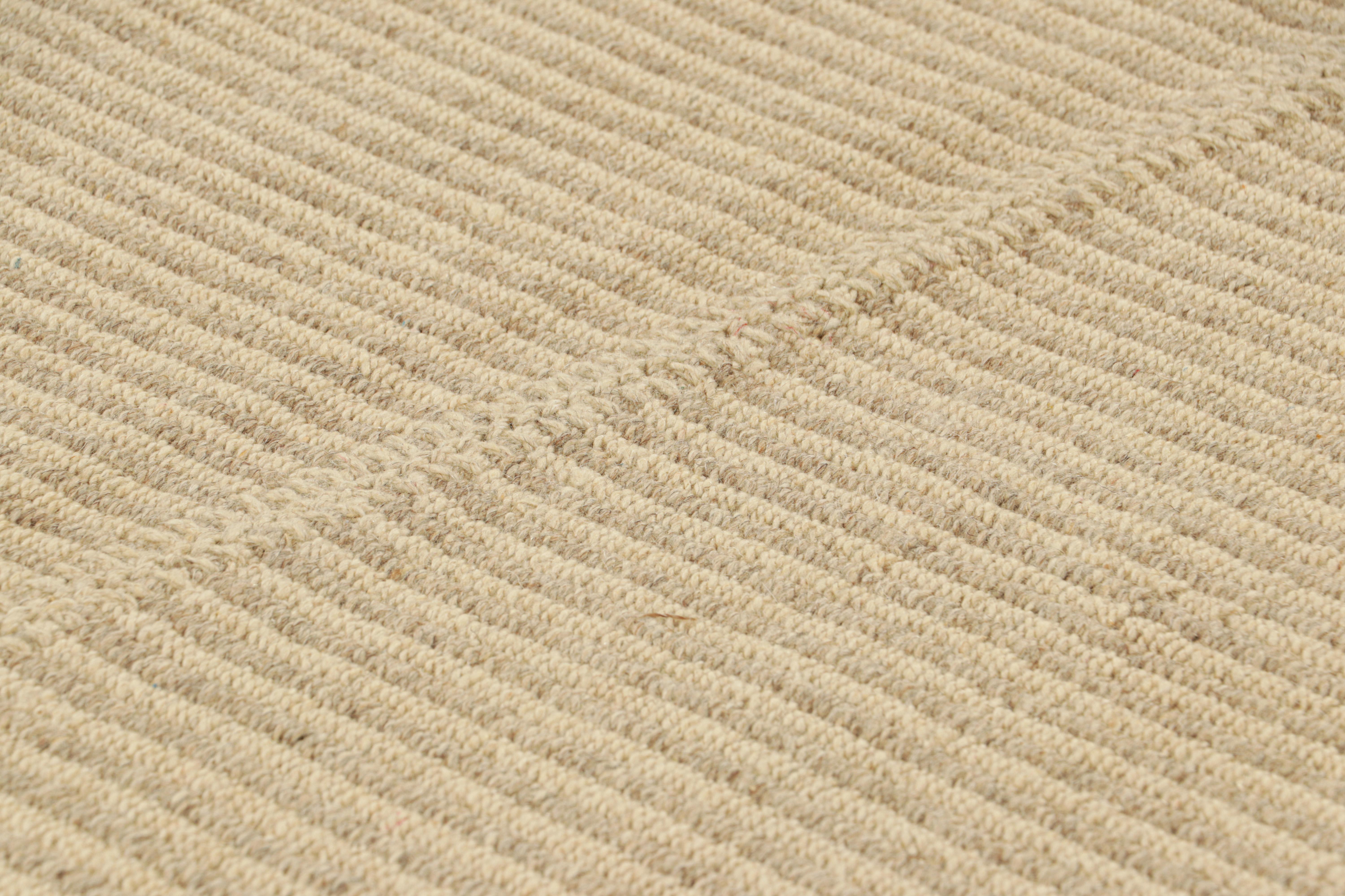 Handwoven in wool, this 3x4 Kilim is from an exciting new custom-capable flatweave collection by Rug & Kilim.

On the Design:

“Rez Kilim” represents a contemporary homage to Turkish and Persian panel-weaving styles in a textural approach to