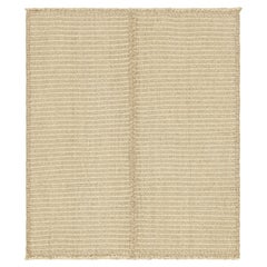Rug & Kilim’s Contemporary Kilim in Beige-Brown Textural Stripes