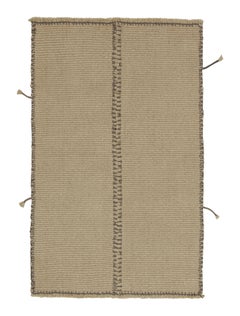 Rug & Kilim: Kilim contemporaneo in beige-marrone con accenti grigi