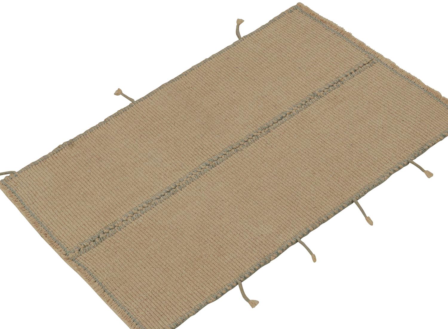 Tejido a mano en lana, un Kilim 3x4 tamaño regalo de una nueva e innovadora colección contemporánea de tejido plano de Rug & Kilim.

Sobre el diseño: El 