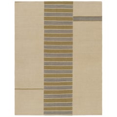 Rug 
Kilim
s Contemporary Kilim in Beige, Green and Gray Tones (Kilim contemporain dans les tons beige, vert et gris)