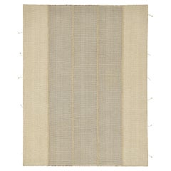 Rug
Kilim
s Contemporary Kilim in Beige, Weiß und Grauen Strukturstreifen