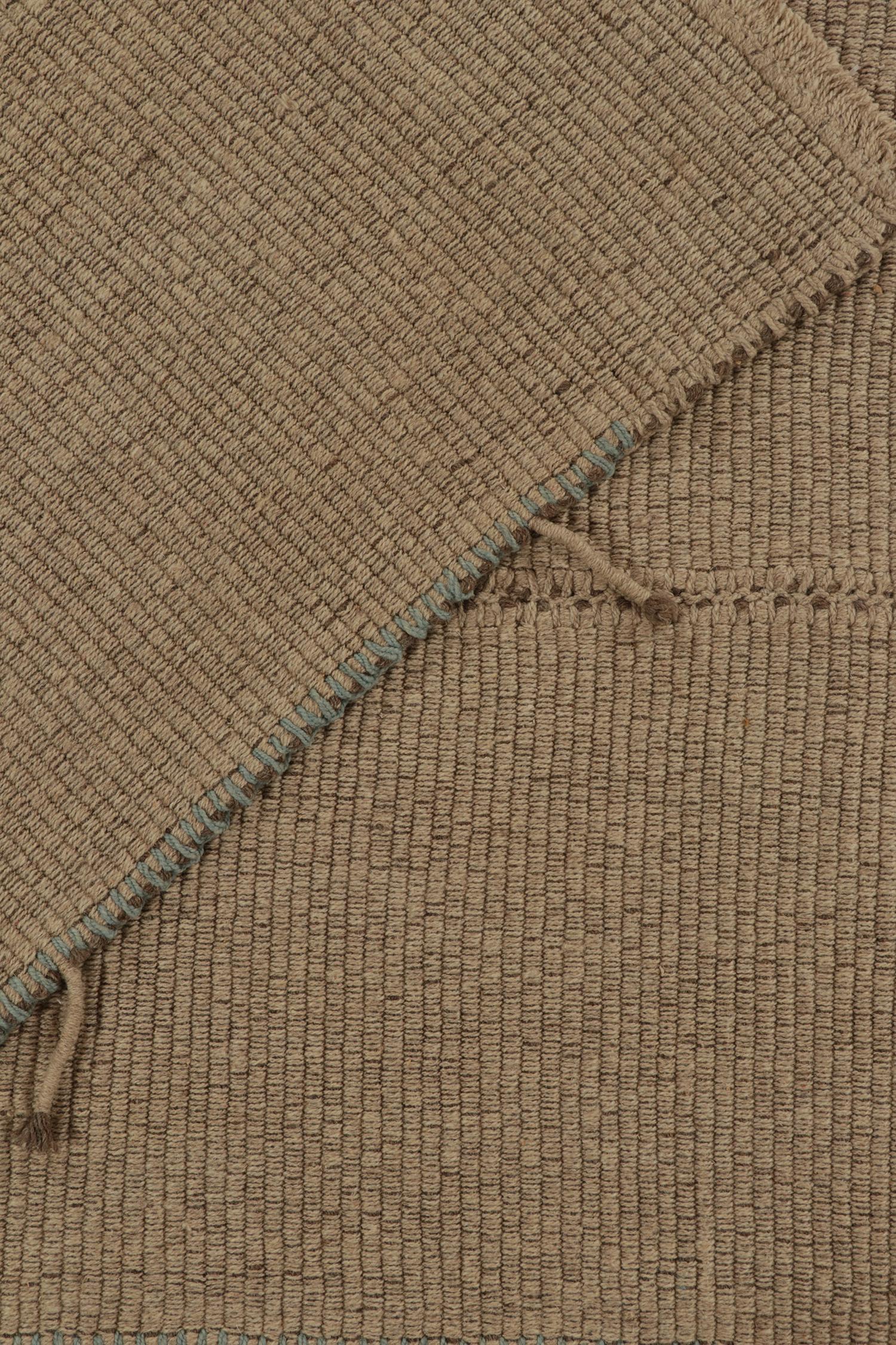 XXIe siècle et contemporain Tapis & Kilims Kilim contemporain beige avec accents bleus