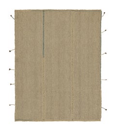 Kilim contemporáneo de Rug & Kilim en beige con toques azules