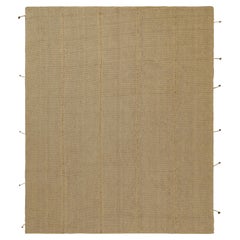 Rug & Kilim's Contemporary Kilim in Beige mit braunen Akzenten