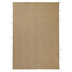Rug & Kilim's Contemporary Kilim in Beige with Brown Undertones (Kilim contemporain en beige avec des nuances de brun)