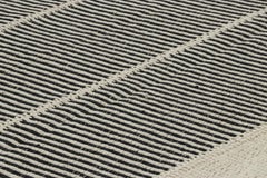 Rug & Kilim’s Contemporary Kilim in Black, Beige and White Textural Stripes