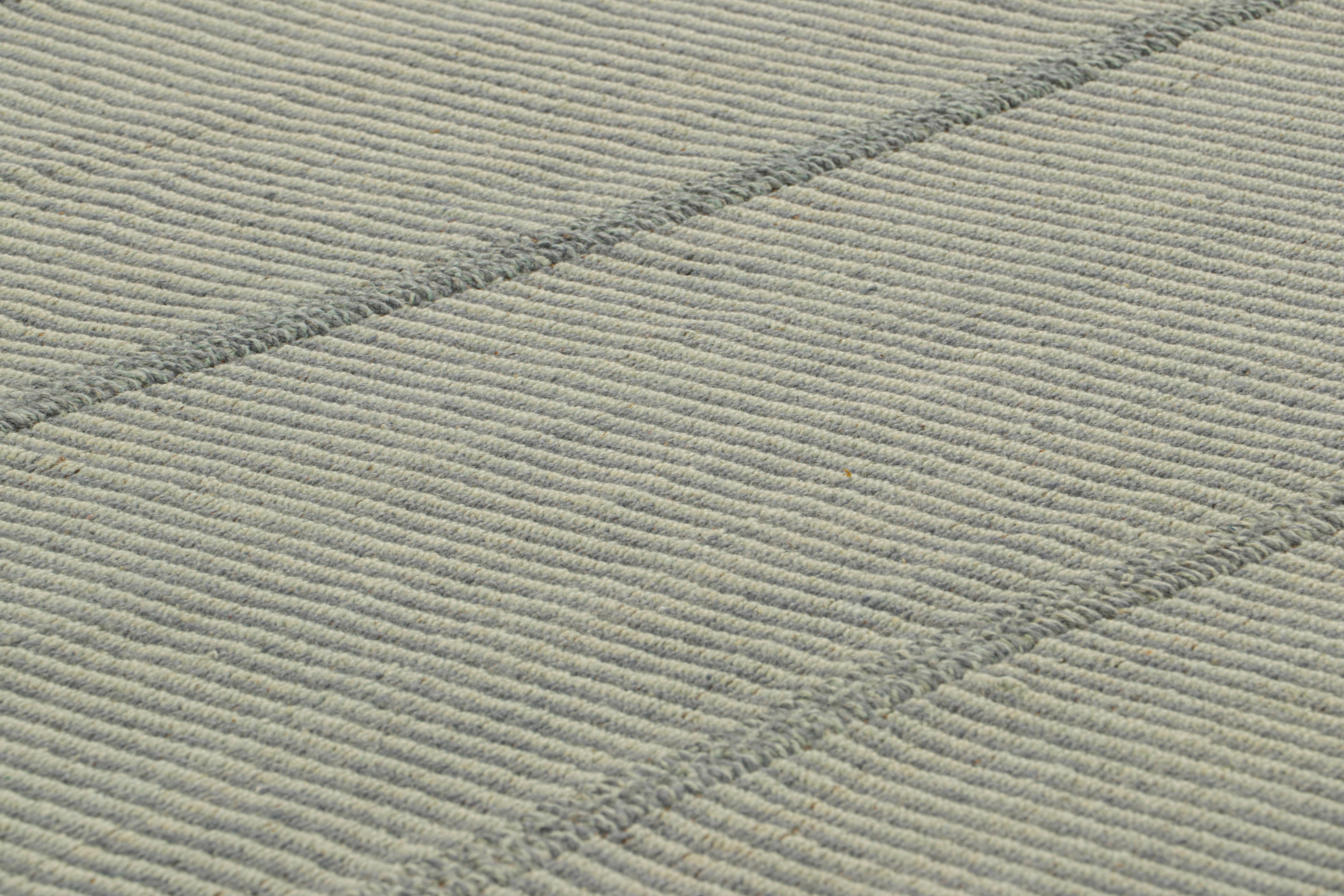 Tessuto a mano in lana, un design Kilim 8x10 di una nuova collezione contemporanea a trama piatta di Rug & Kilim.

Sul design: 

Affettuosamente soprannominato 