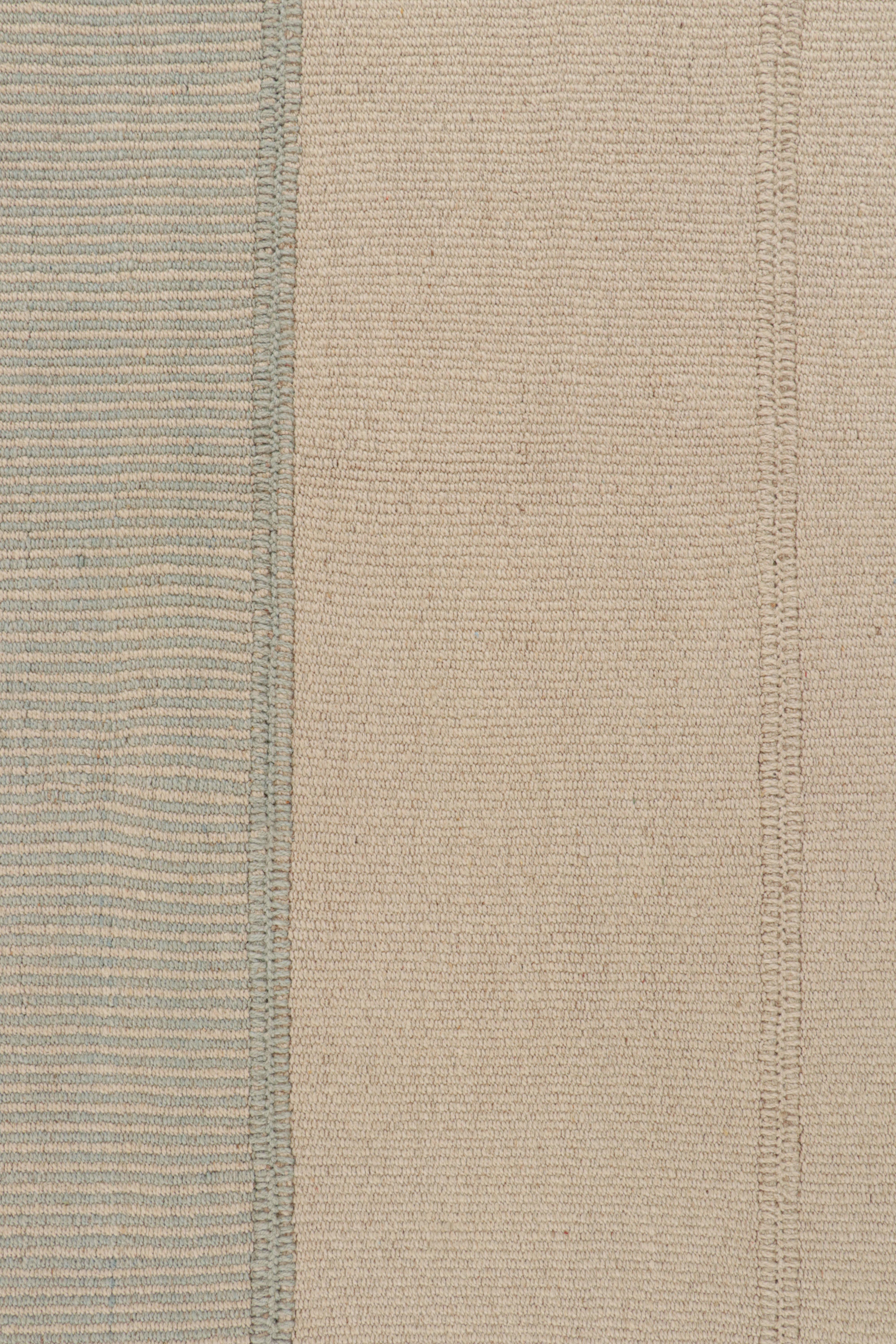 Kilim contemporáneo de Rug & Kilim en azul y beige Moderno en venta