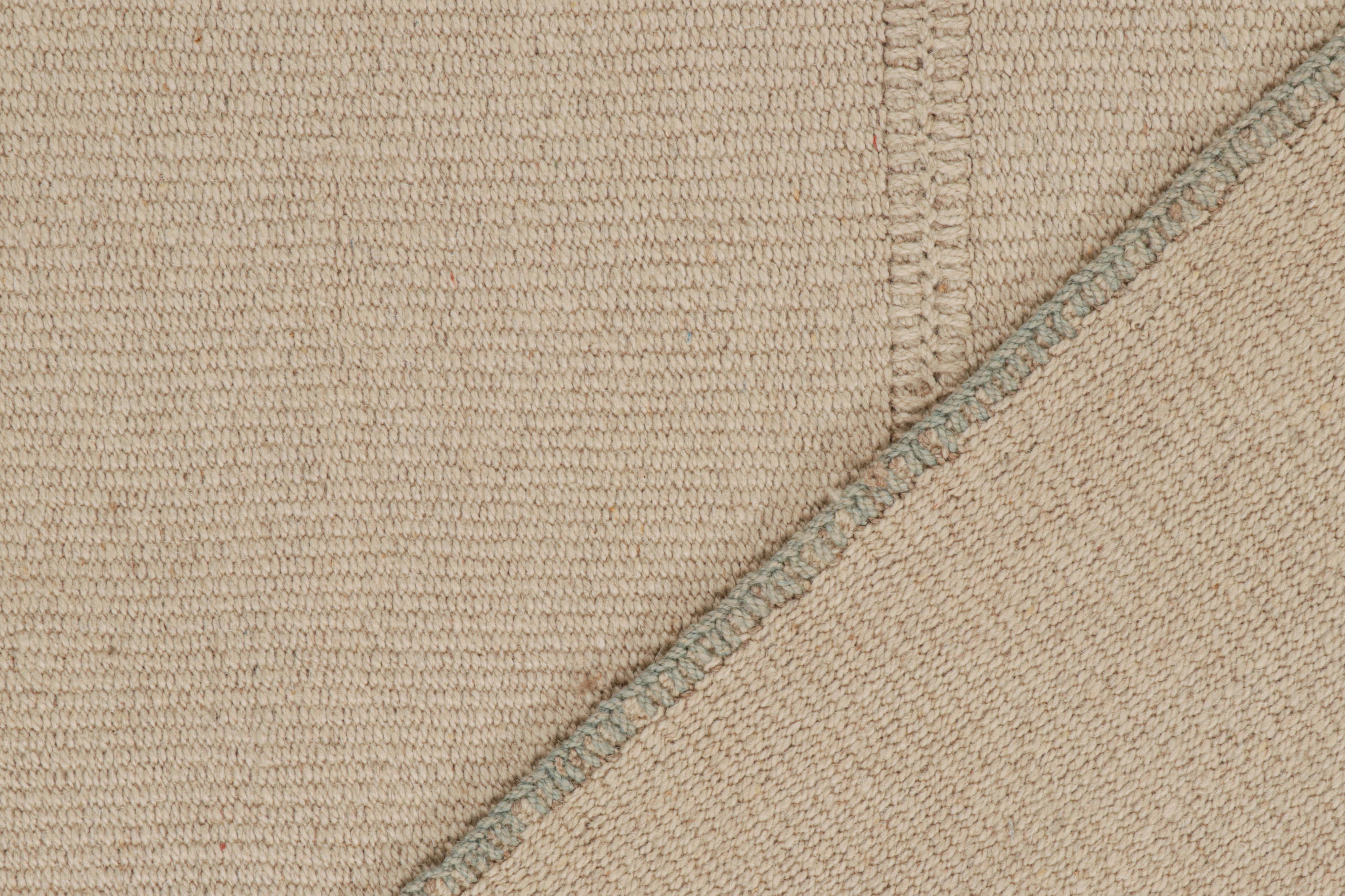 Kilim contemporáneo de Rug & Kilim en azul y beige Siglo XXI y contemporáneo en venta