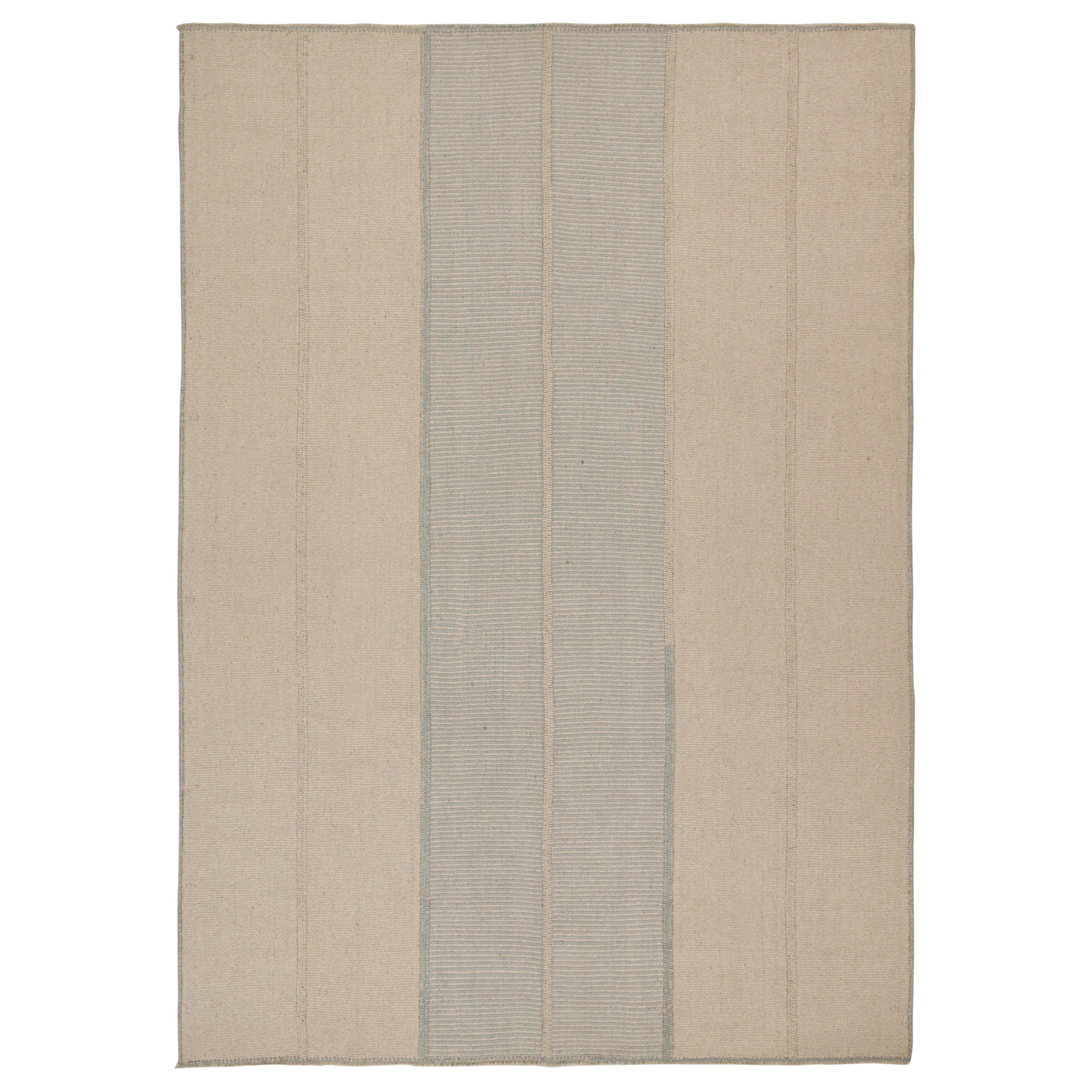 Kilim contemporáneo de Rug & Kilim en azul y beige