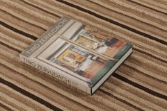 Rug & Kilim’s Contemporary Kilim in Brown and Black Textural Stripes