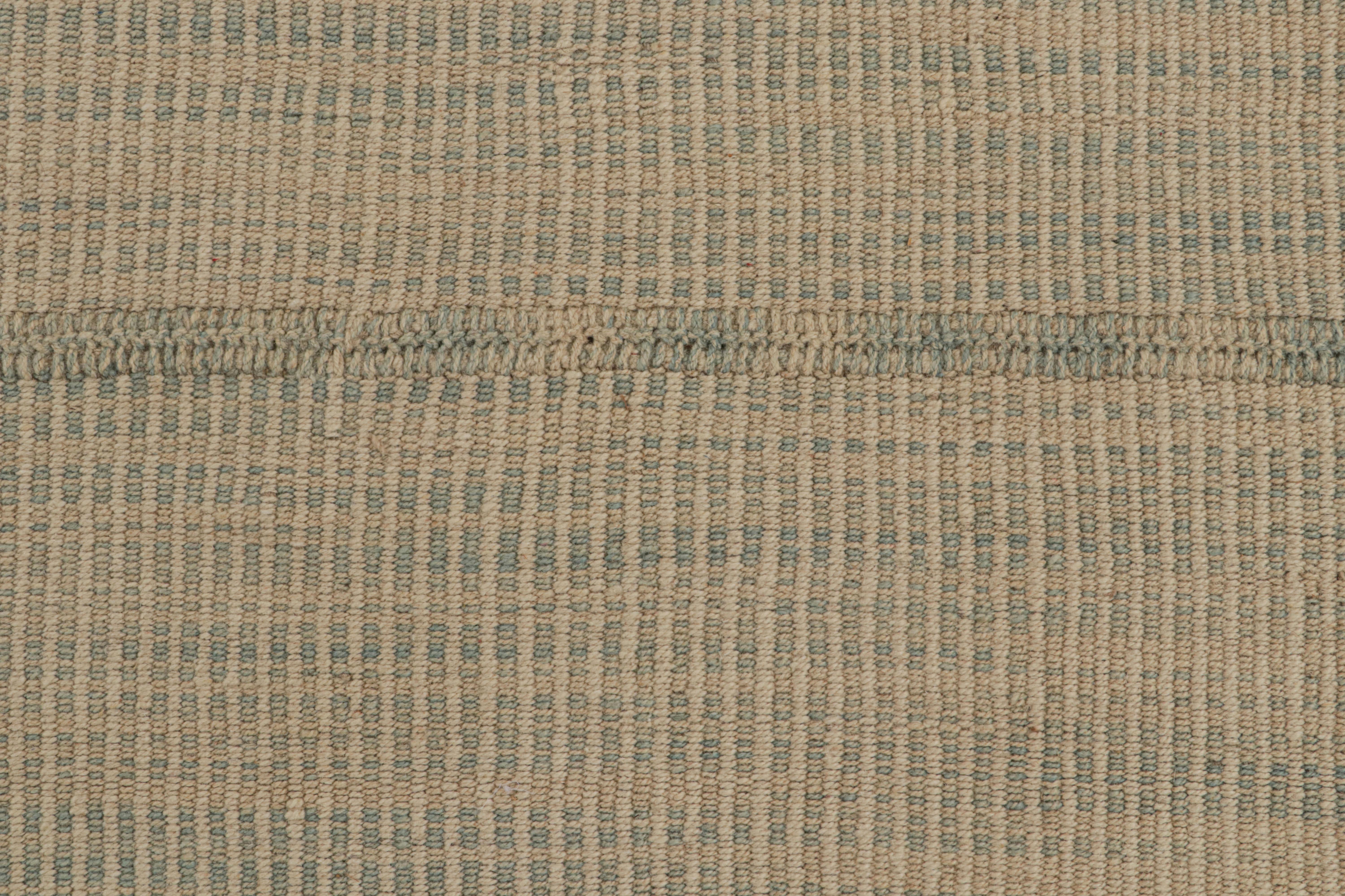 Rug & Kilim’s Contemporary Kilim in Brown with Beige Accents In New Condition For Sale In Long Island City, NY