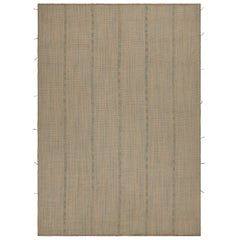 Rug & Kilim's Contemporary Kilim in Brown with Beige Accents (Kilim contemporain en brun avec des accents beiges)