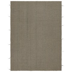 Rug & Kilim: Kilim contemporaneo in marrone con accenti beige e verdi