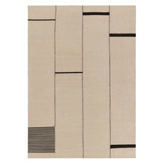 Rug 
Kilim
s Contemporary Kilim in Creme- und Schwarztönen
