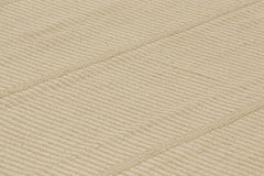 Rug & Kilim’s Contemporary Kilim in Cream White and Beige Textural Stripes