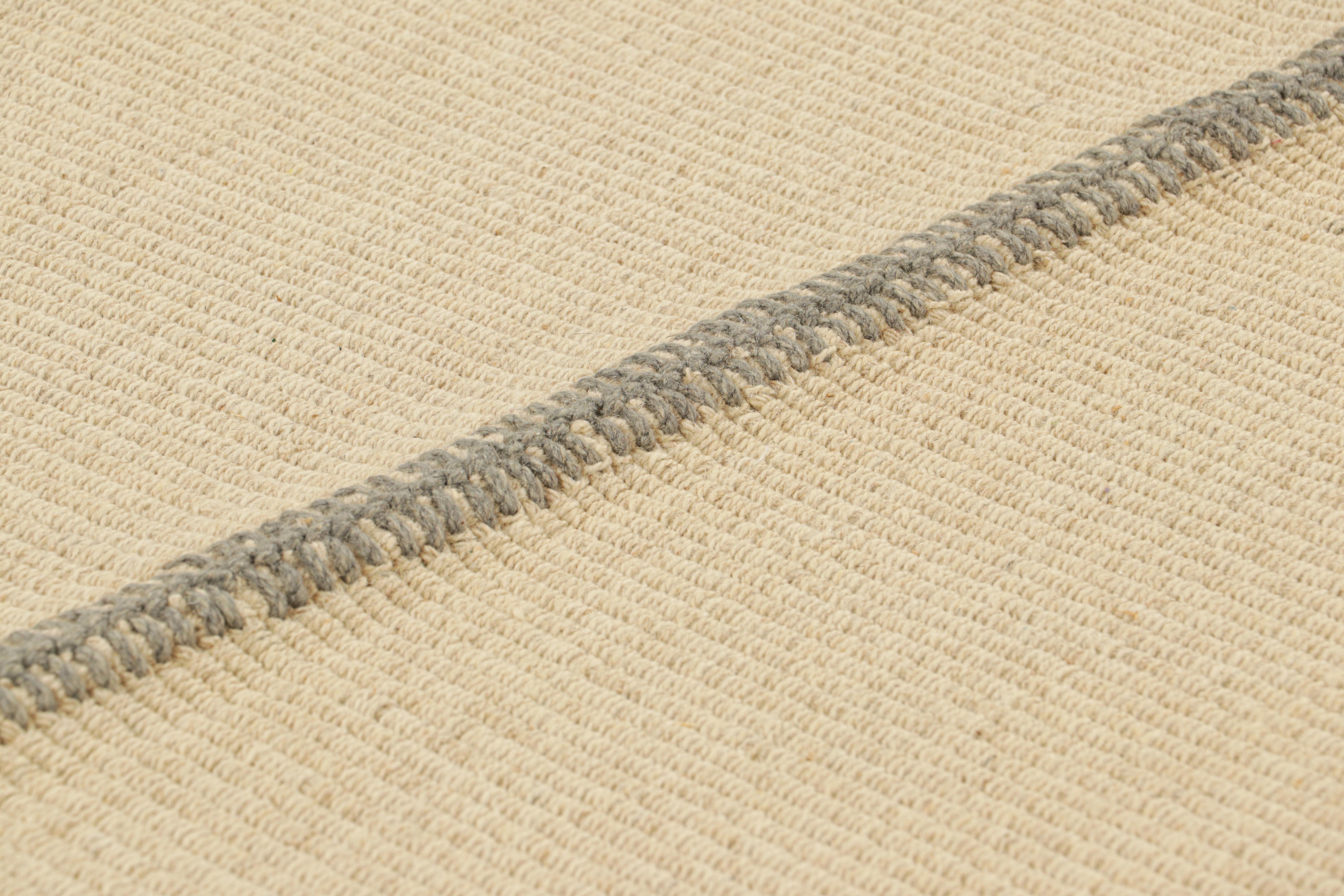 Tissé à la main en laine, ce Kilim 3x4 fait partie d'une nouvelle collection de tissage plat personnalisable de Rug & Kilim.

Sur le Design :

