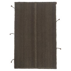 Rug & Kilim's Contemporary Kilim in Gray with Brown Accents (Kilim contemporain en gris avec des accents bruns)