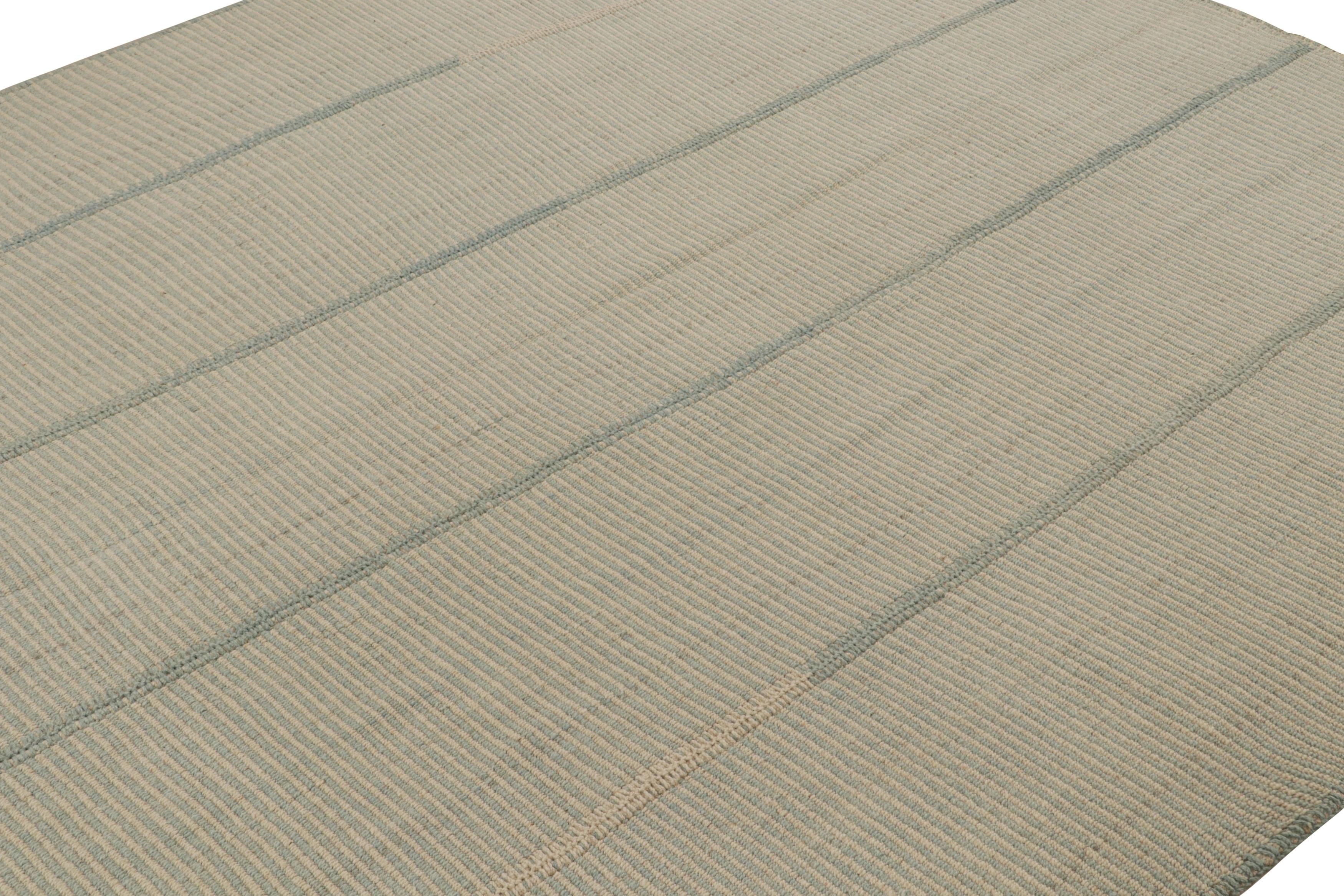 Kilim contemporáneo de Rug & Kilim en  en Beige y Acentos Azules Afgano en venta