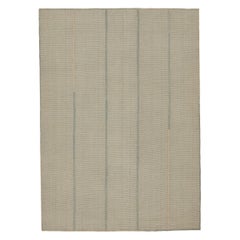 Rug & Kilim's Contemporary Kilim in  Beige und blaue Akzente in Beige